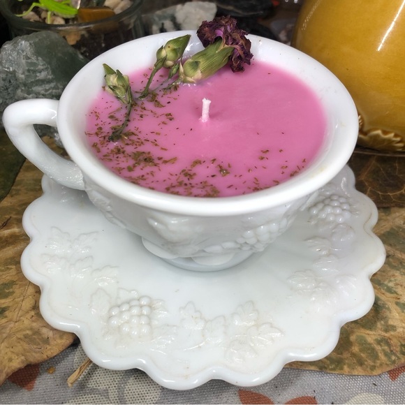 Hand Crafted Other - Handmade Soy Candle: Rose Tea